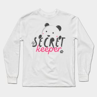 Teddy bear secret keeper Long Sleeve T-Shirt